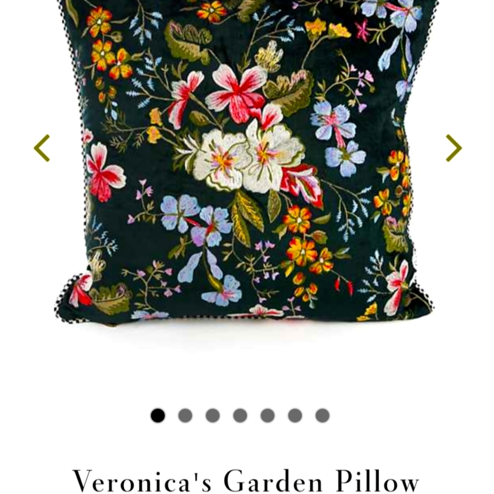 MacKenzie Childs Veronica's Garden Pillow
